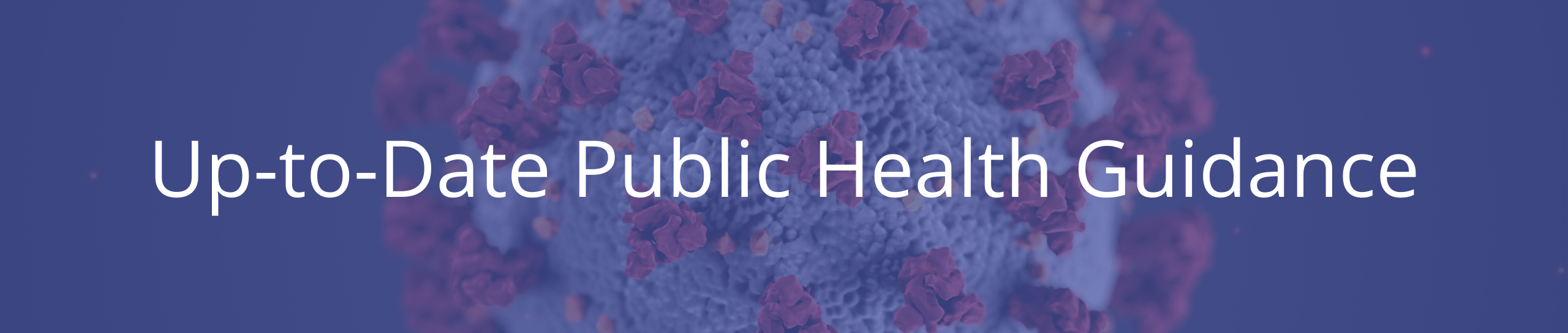 Up-to-Date Public Health Guidance